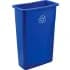 Poubelles de recyclage fines en plastique