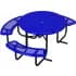 Tables de pique-nique en métal perforé, conformes à la norme ADA et accessibles aux personnes en fauteuil roulant