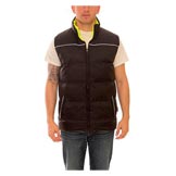 Workreation™ Reversible Insulated Zipper Vest, Black/FL Lime, Polyuréthane/Polyester, L