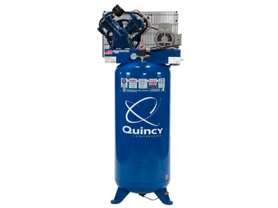 Quincy QT-54; Compresseur d'air à deux étages, 5 HP, 60 gallon, vertical, 230V-1-Phase