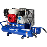 Quincy PAT38 Portable Gas Air Compressor w/ Honda GX Engine, 5,5 HP, 8 gallons, Brouette