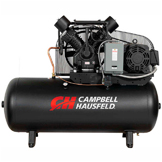 Campbell Hausfeld® CE8003, 15HP, bi-étagé COMP., 120 Gal, Horiz, 175 lb/po2, CFM 52,4 %, PH 3 208-230/460V