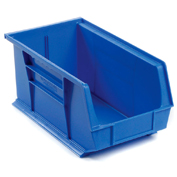 ™ Global Industrial Plastic Stack & Hang Bin, 8-1/4W x 14-3/4D x 7H, Bleu, qté par paquet : 12