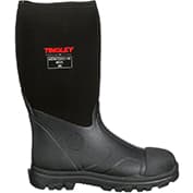 Tingley® Badger Bottes en néoprène, embout en acier, semelle supérieure en caoutchouc, tige en acier, 15H, noir, taille 10