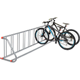 Porte-vélos à grille en acier monoface industriel™ mondial, s’adapte à 9 vélos, 31-3/16 x 26-1/2 x 111-5/8