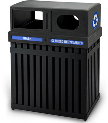 Conteneurs de recyclage et poubelles